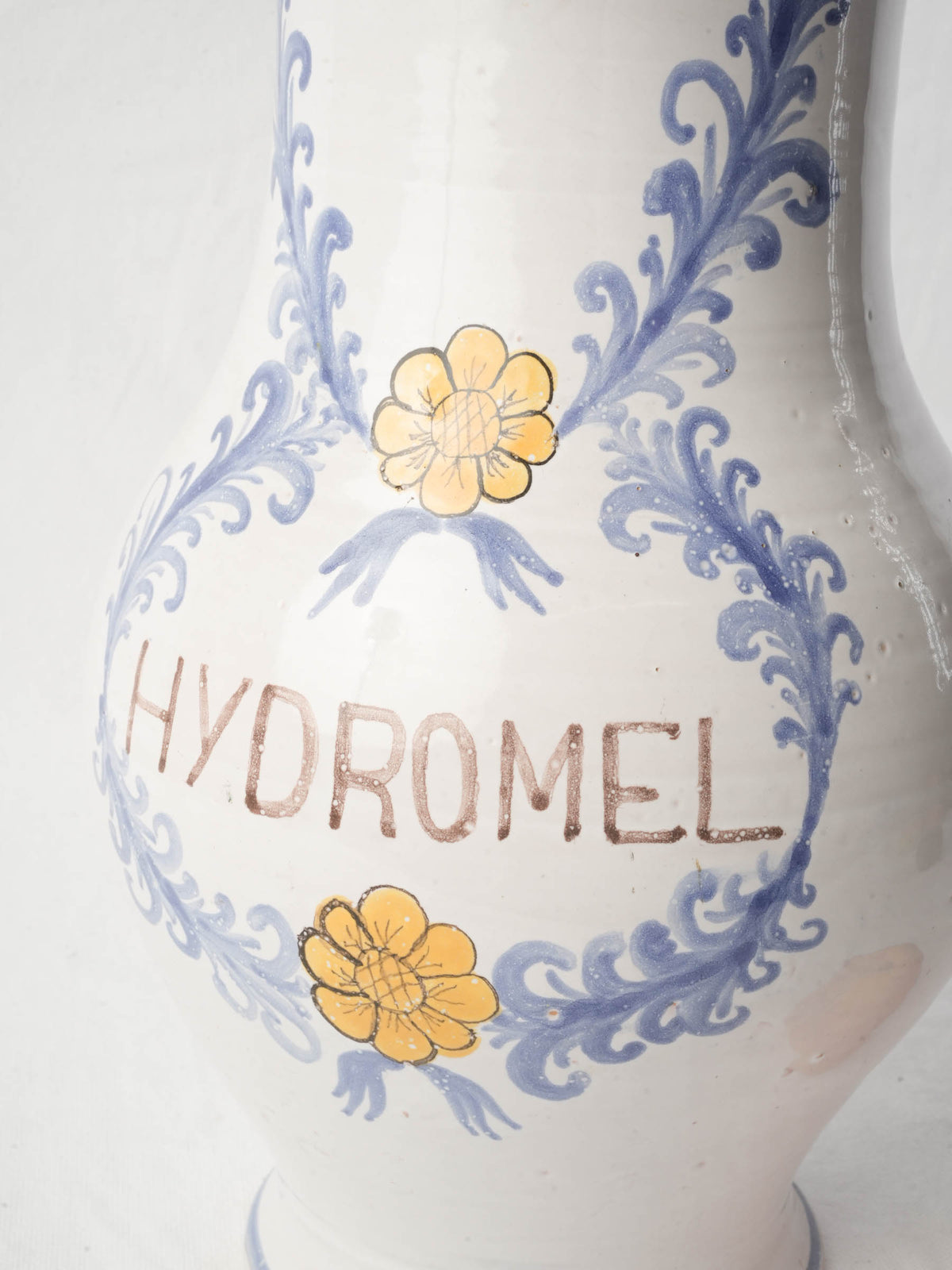 Tall Artisanal Mead Pitcher Inspired by Antique Apothecary Vessels - 16¼"