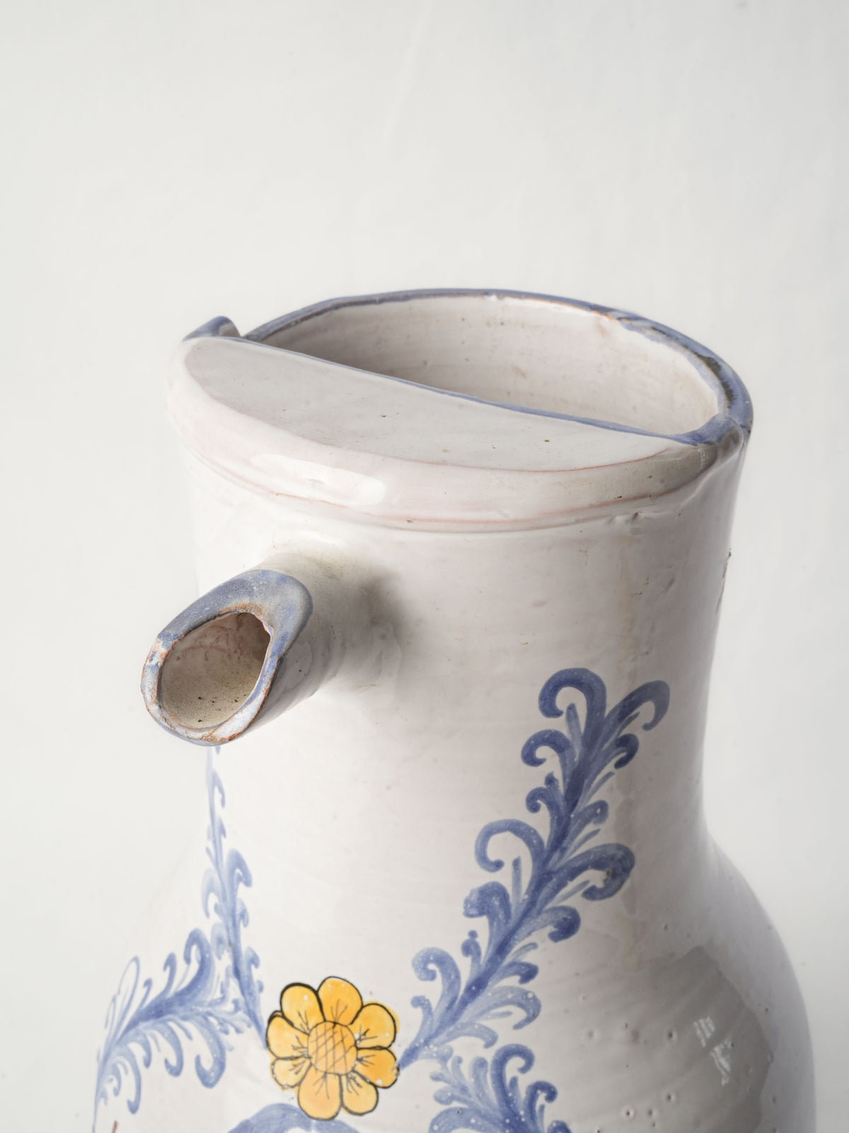Tall Artisanal Mead Pitcher Inspired by Antique Apothecary Vessels - 16¼"
