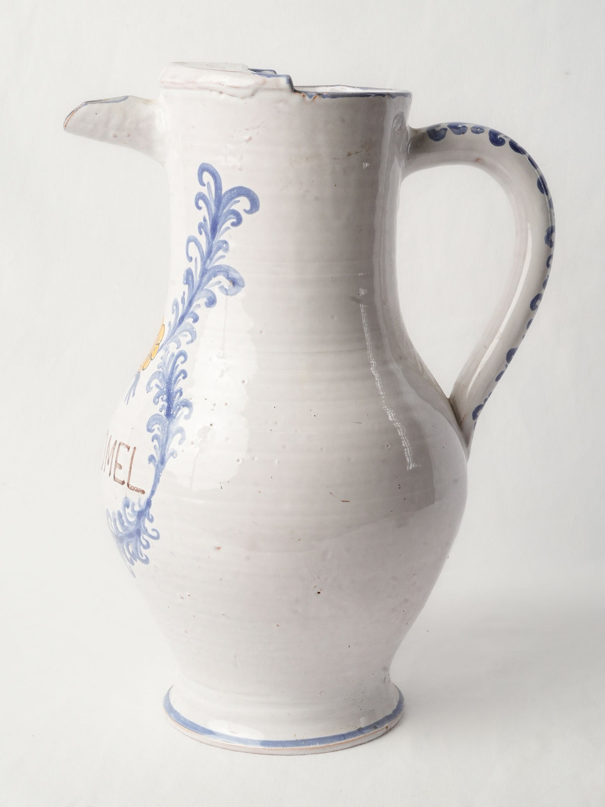 Tall Artisanal Mead Pitcher Inspired by Antique Apothecary Vessels - 16¼"