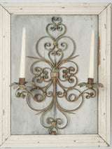 Delightful green patina wall sconces