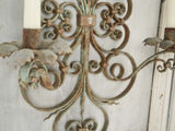 Charming French themed iron sconces