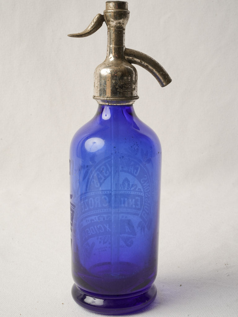 Antique French small soda siphon