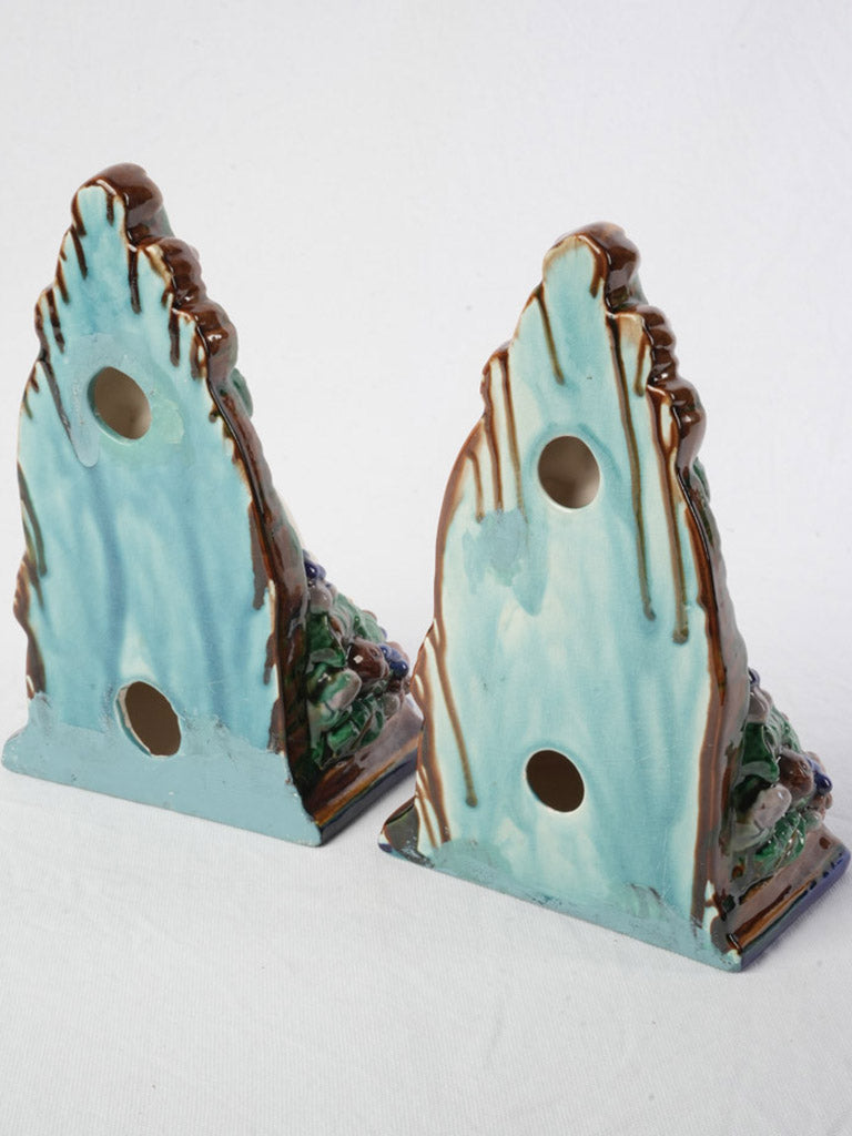 Colorful ceramic antique brackets  
