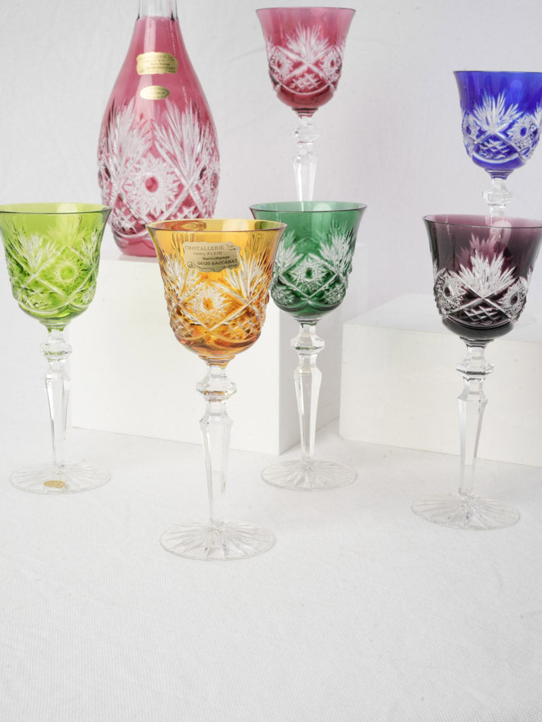 Elegant French crystal decanter set  