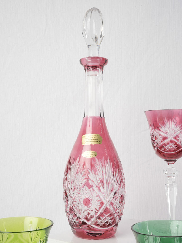 Luxurious jewel-toned Roemer glassware set  