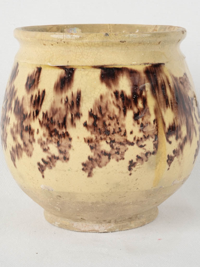 Vintage rustic French jam pot