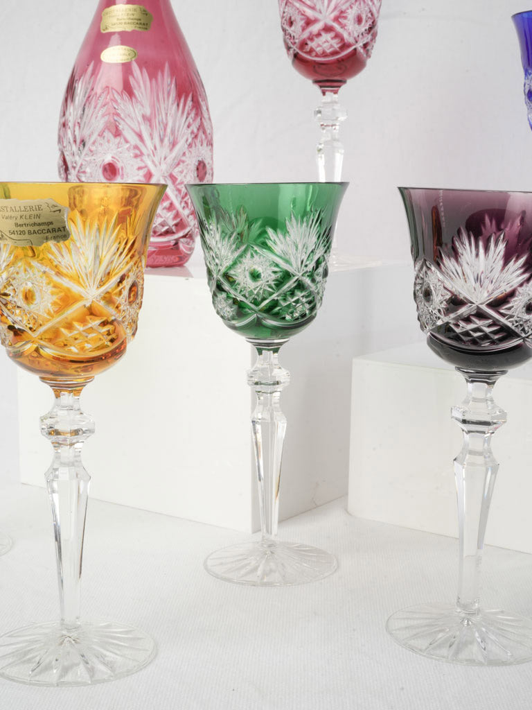 Vibrant Alsace-style wine glass set  
