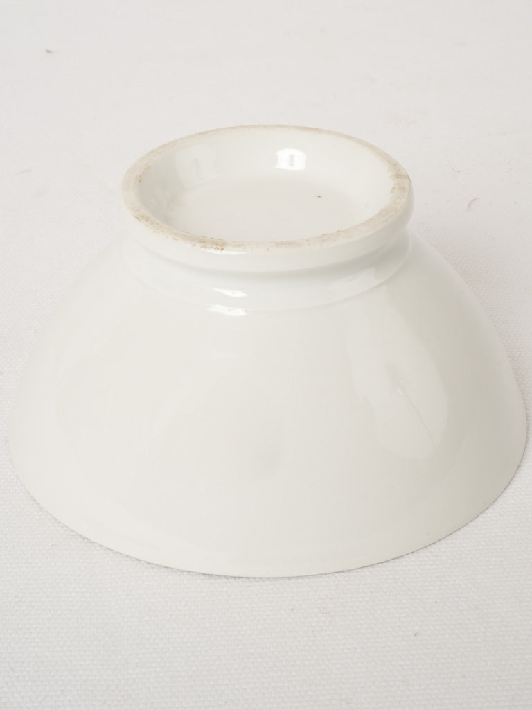 Refined 1850s French white bowl