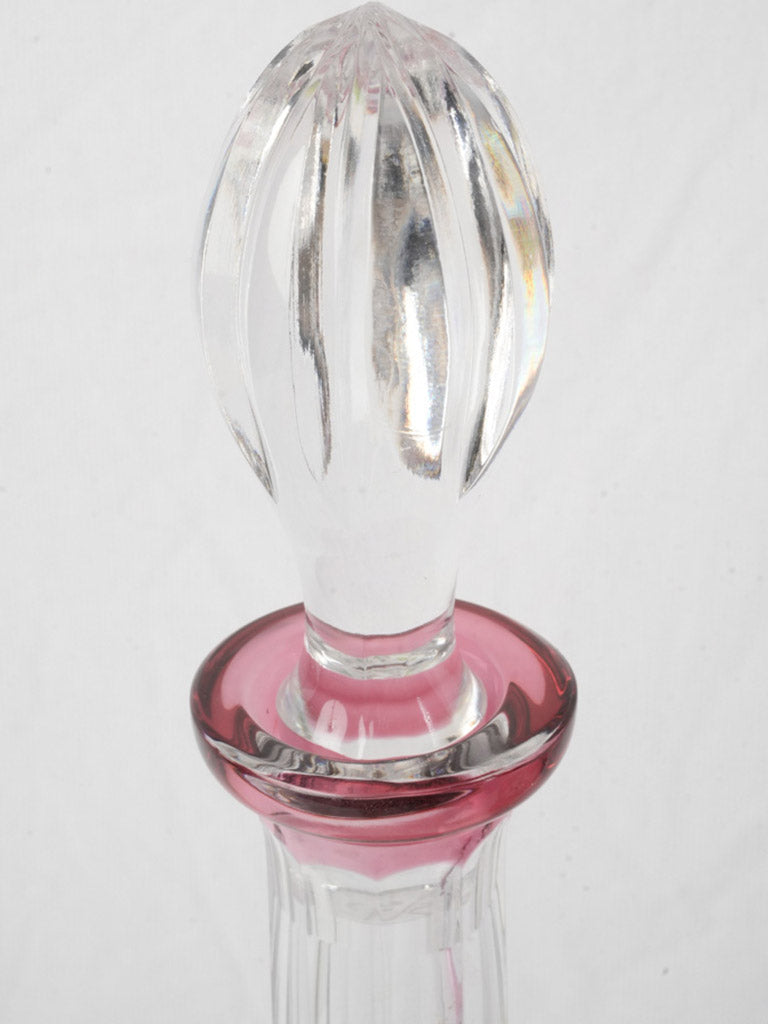 Retro Baccarat crystal decanter and glasses  