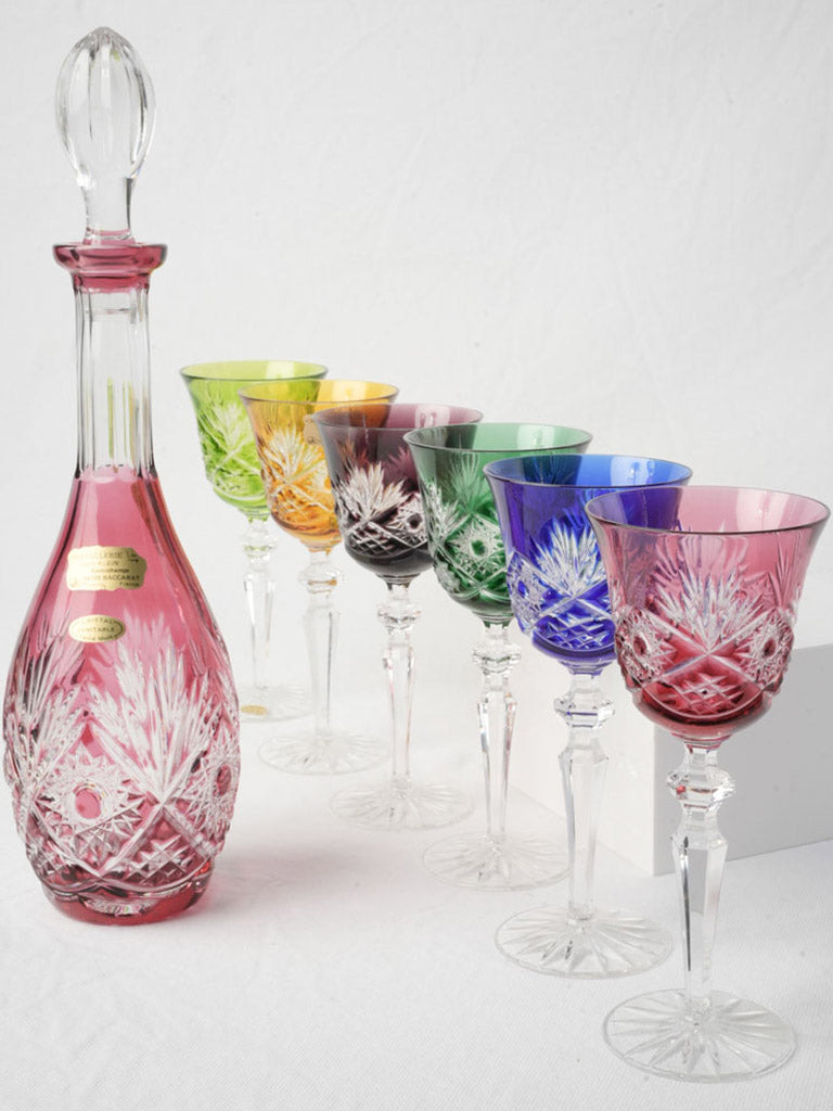 Handcrafted crystal Roemer wine glasses  