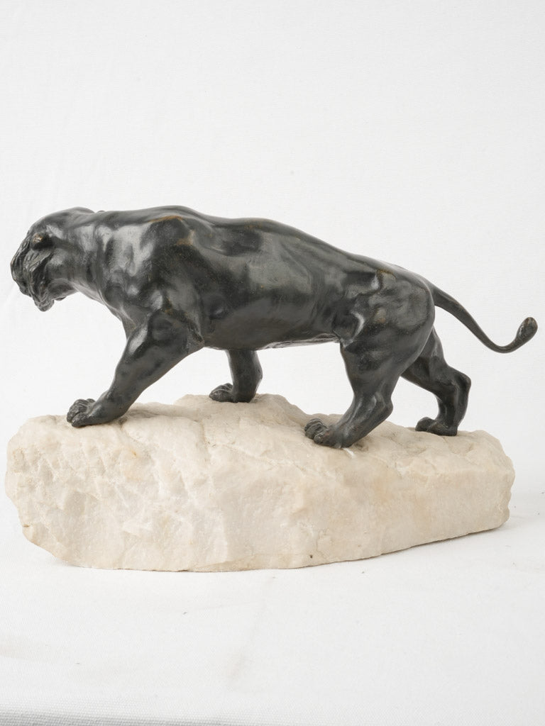 Unpolished marble base sculpture