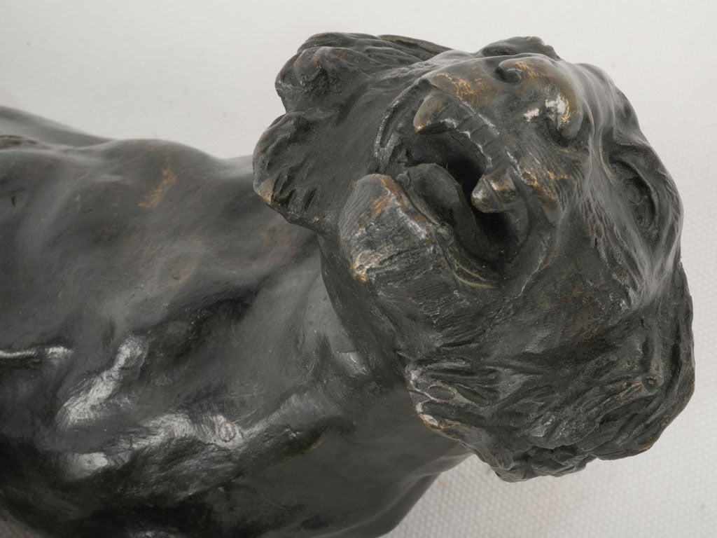 Vintage French bronze sculpture