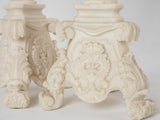Pair of tall marble candlesticks 25½"