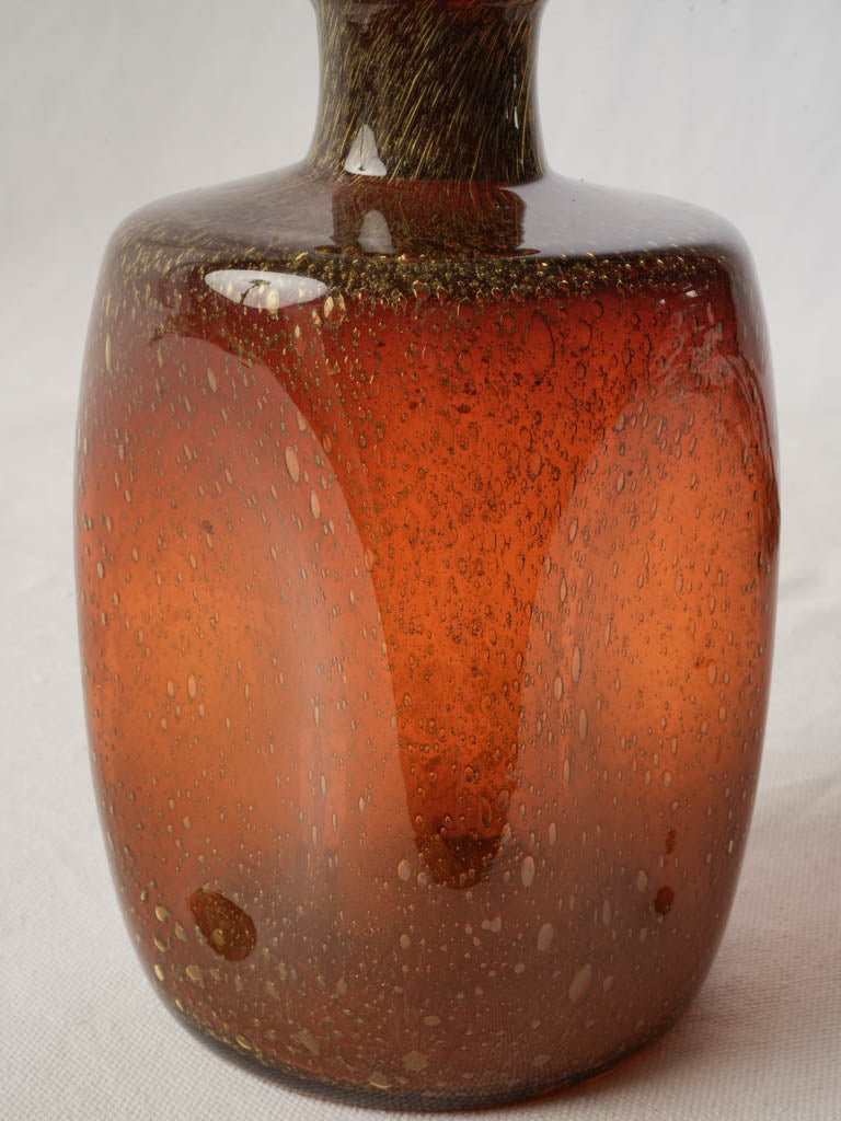 Retro styled amber bubble-glass  