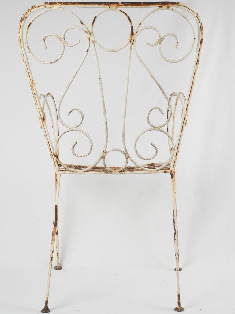 Charming French iron garden armchairs