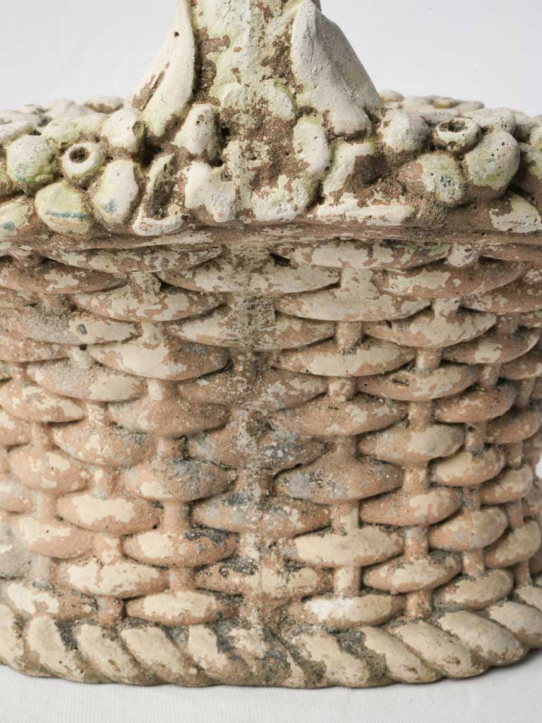 Arched handle concrete planter