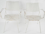 Stylish French vintage outdoor chairs