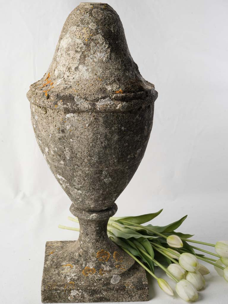 Vintage concrete garden finial  