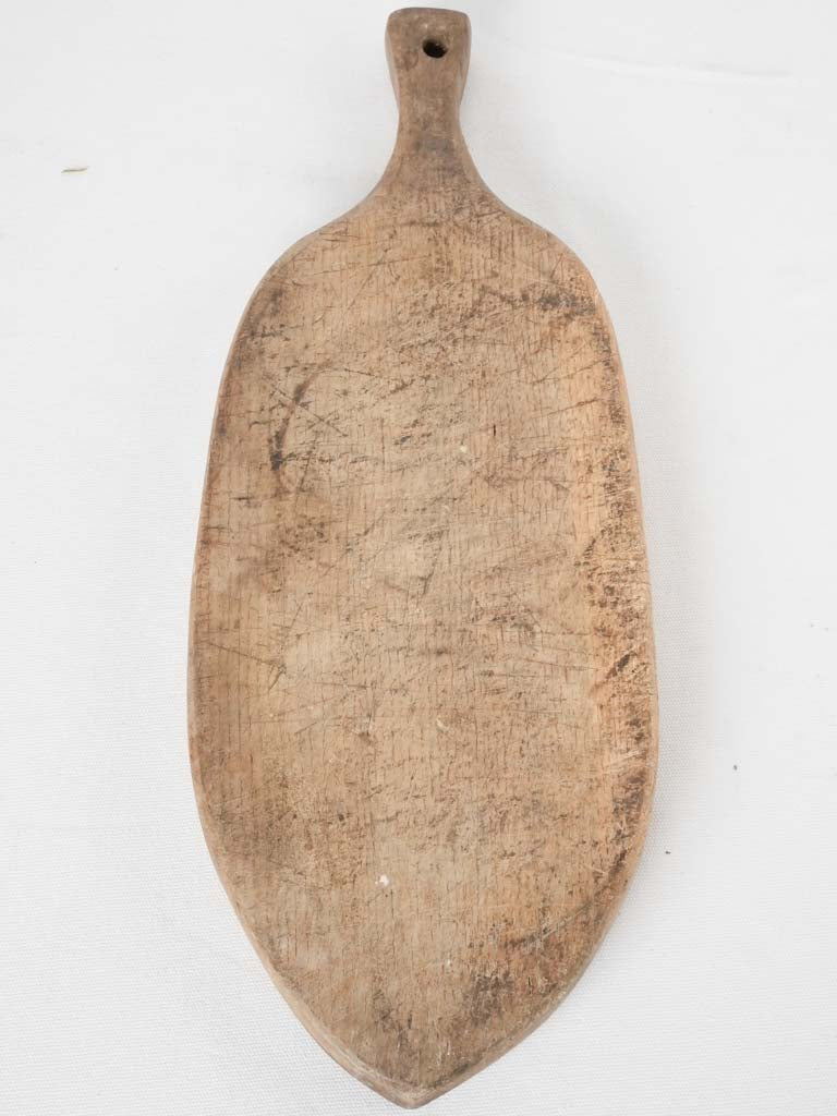 Antique French cutting board - oval 21¼" x 8¼"