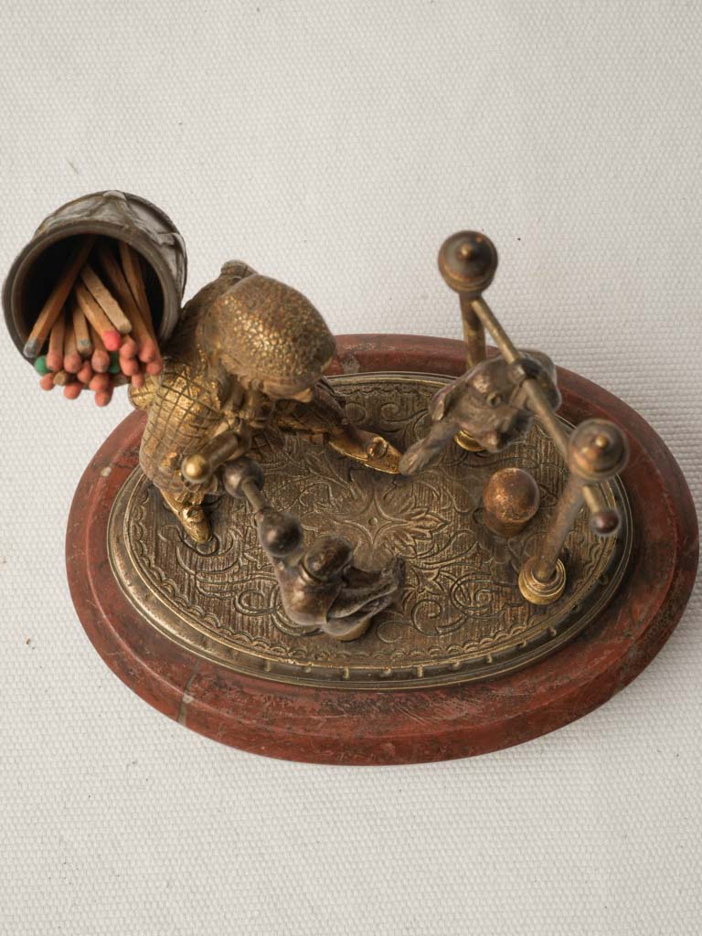 Timeless European Match Holder Sculpture