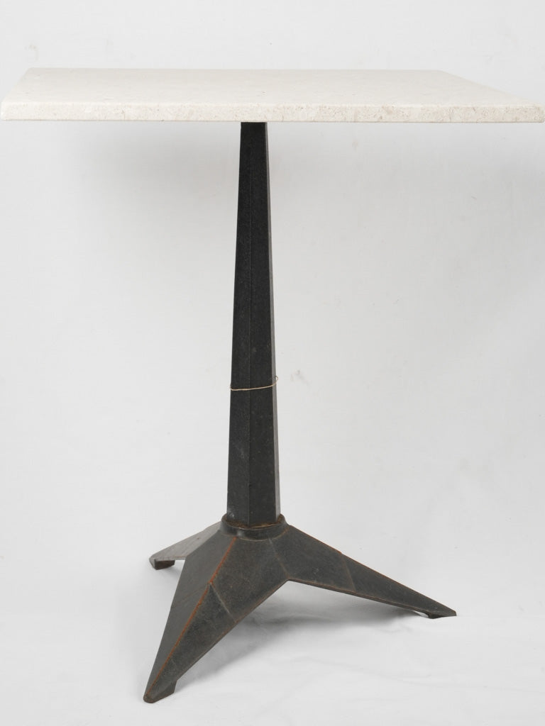 Traditional black cast iron table