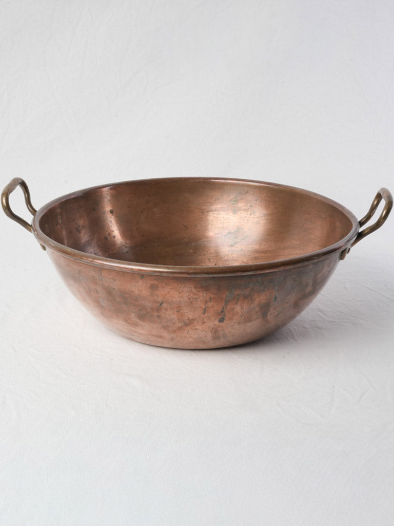 Mellowed brass-handled pan