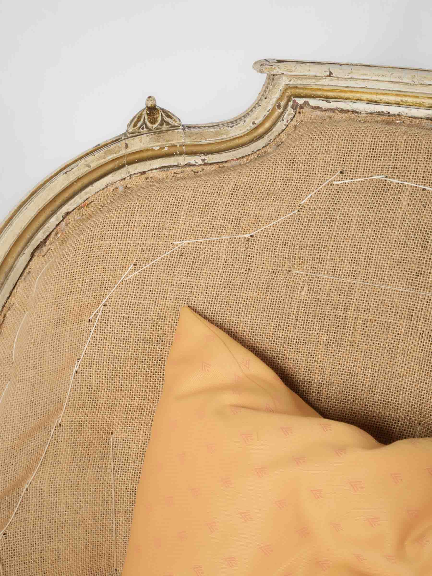 Pair of Louis XVI Period Bergères in Original Painted Finish - 37½"