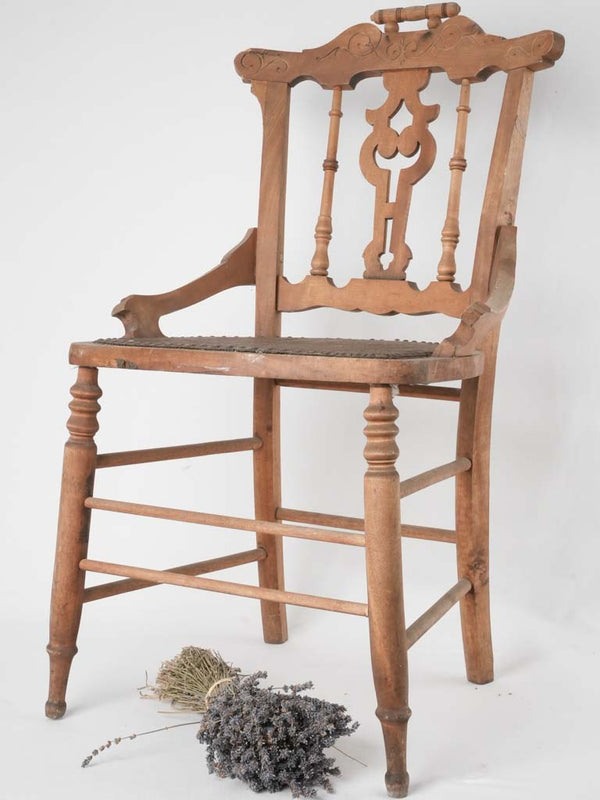 Vintage Walnut French bistro chair