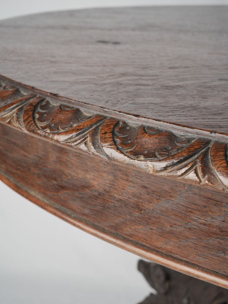 Intricate animal-inspired French oak table