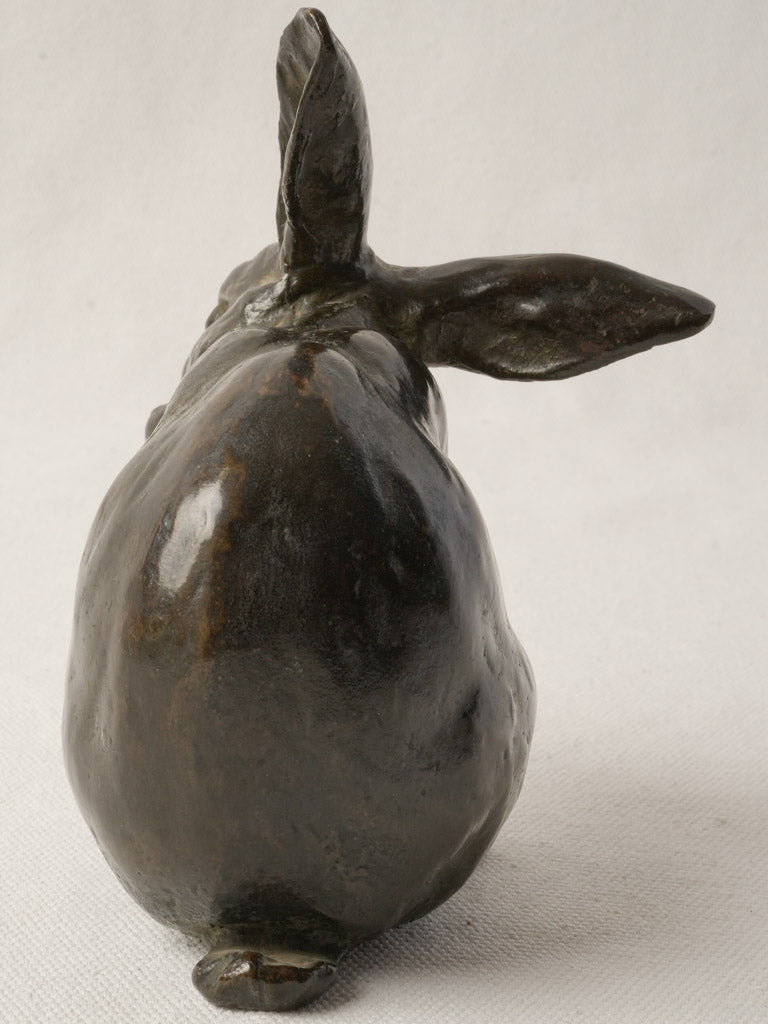Stylized modern rabbit sculpture  