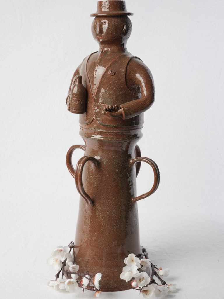 Contemporary Provence Studio Pottery Vigneron Sculpture by Michel Mathieu - 25¼"