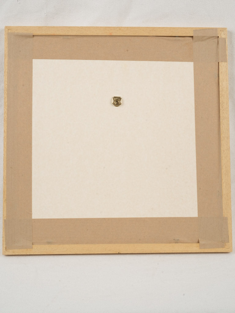 Small Contemporary Painting By Karibou - La Pensive (The Thoughtful One) - 14¼" x 14¼"