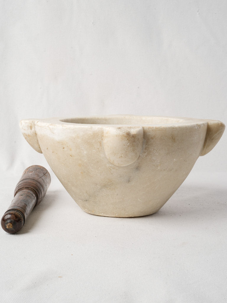 Distinctive chipped marble piece