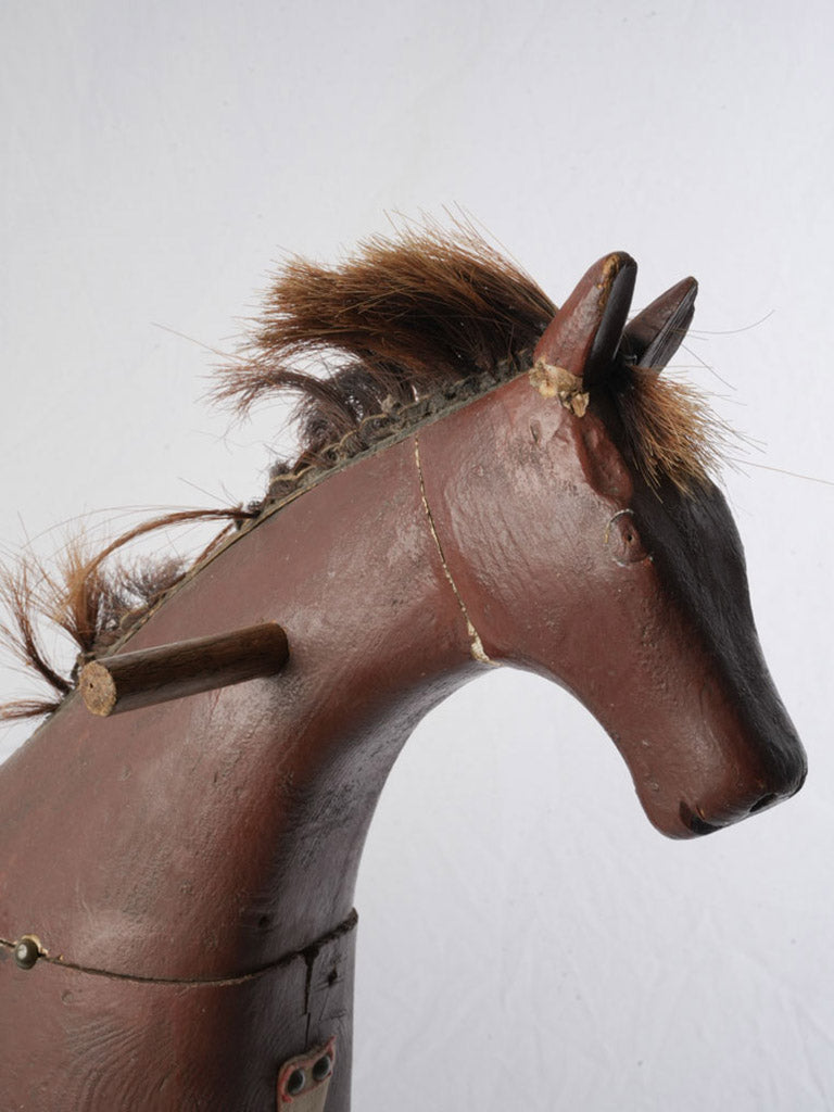 Whimsical linen saddle cloth horse  