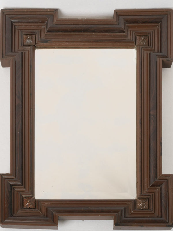 Antique rosewood Dutch-style mirror