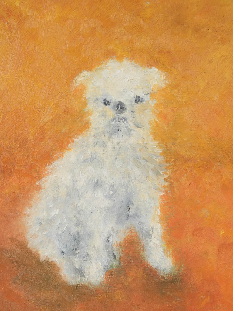 Small Contemporary Painting By Karibou - Le Chien du Cirque (The Circus Dog) - 13½" x 11½"