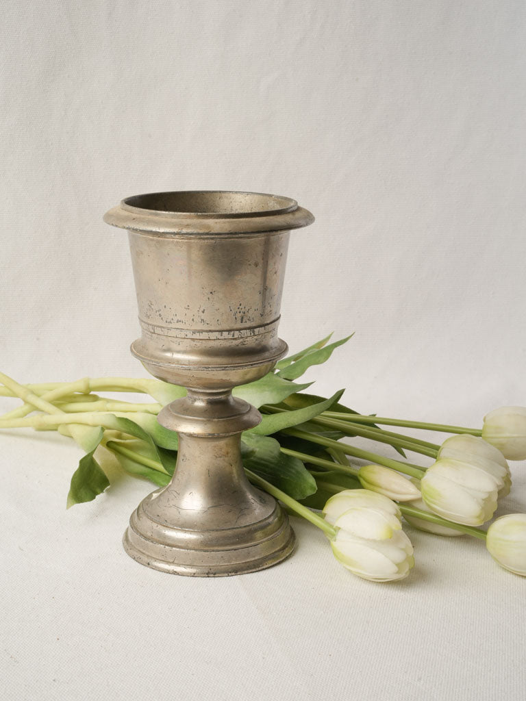 Vintage pewter absinthe spoon holder