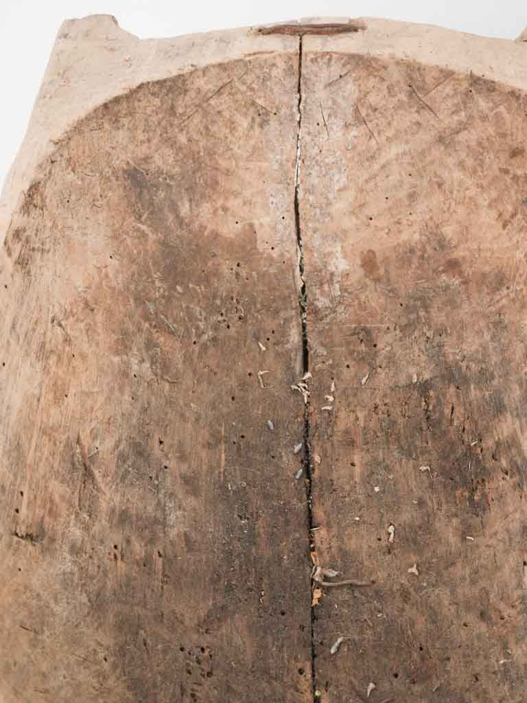 Primitive wooden grain bowl - oval 18½"