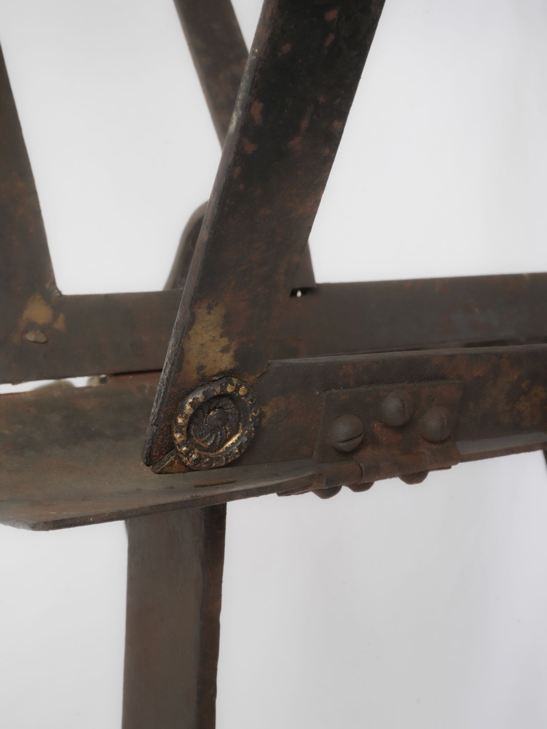 French Naval Officer's Adjustable Iron Chart Stand, Late 18th Century