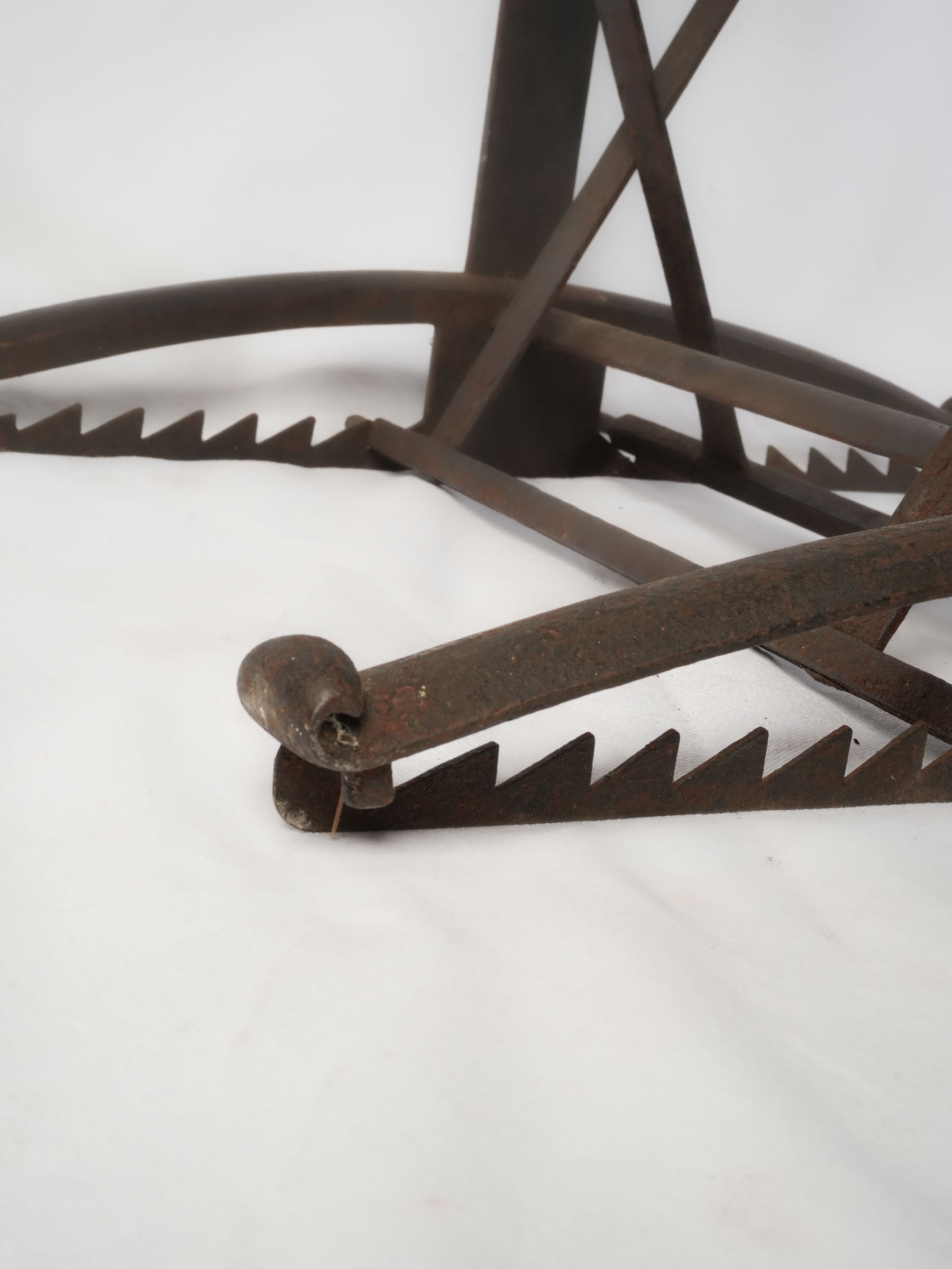 French Naval Officer's Adjustable Iron Chart Stand, Late 18th Century