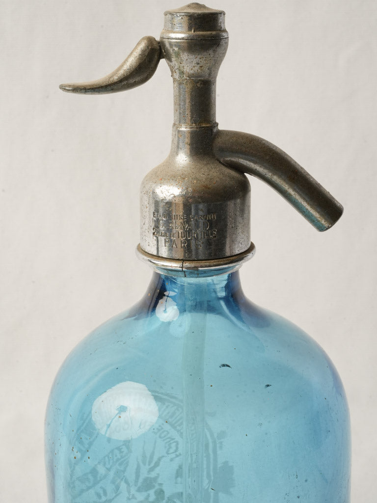 Jewel-toned bar cart siphon
