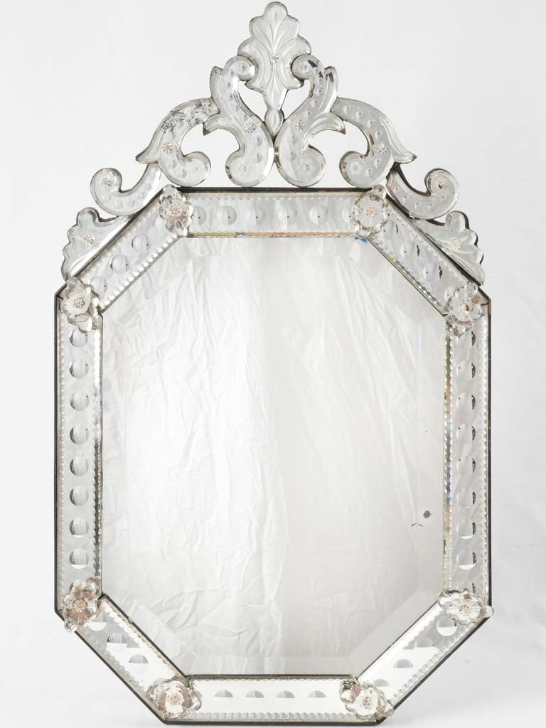 Late 19th century Venetian vanity mirror 26" x 15¾"