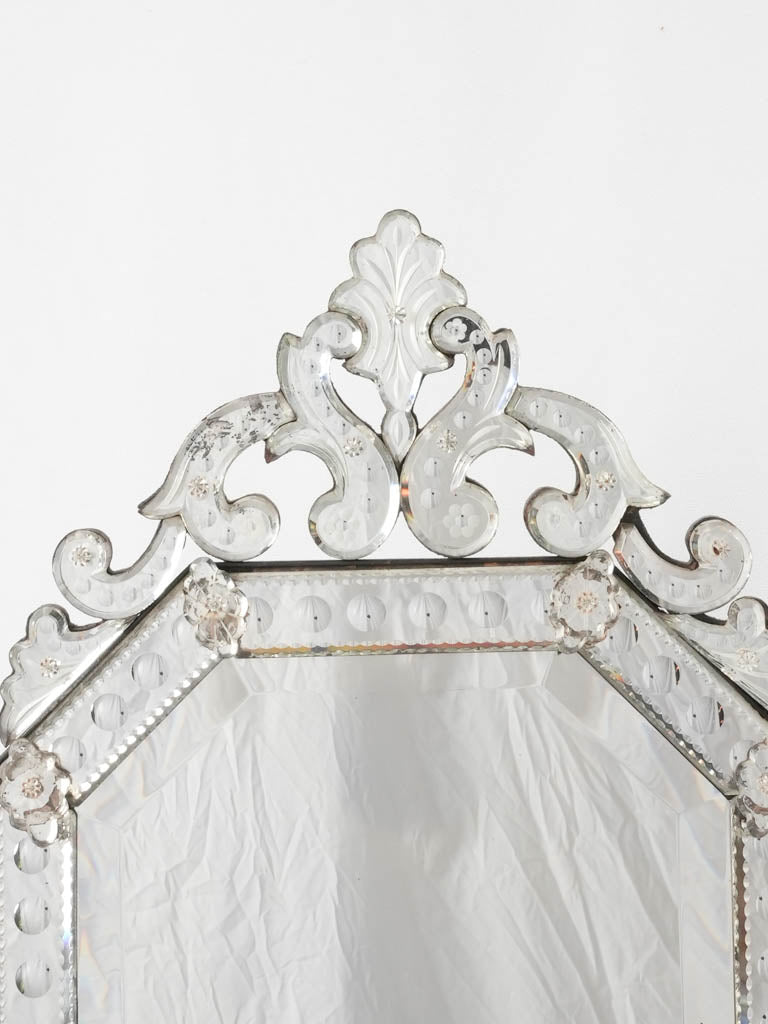 Late 19th century Venetian vanity mirror 26" x 15¾"