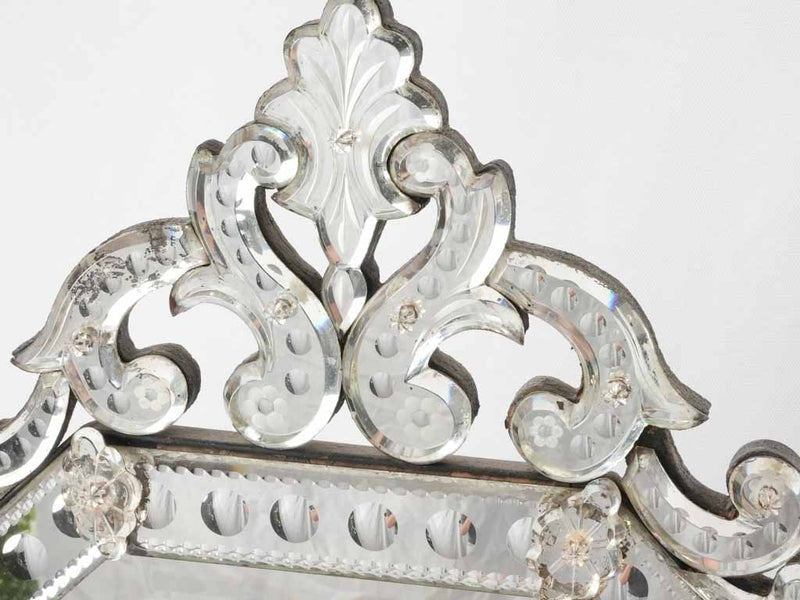 Late 19th century Venetian vanity mirror 26" x 15¾"