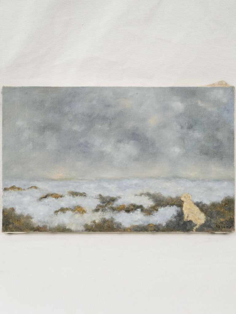 Contemporary muted-small painting Karibou