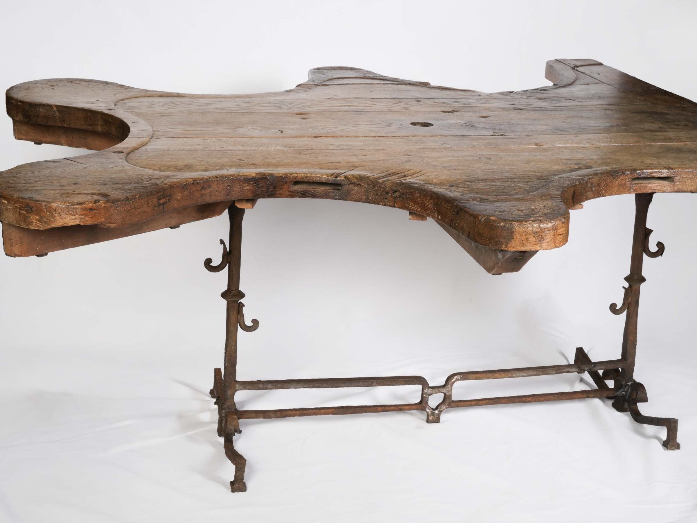 Converted Jeweller's Workbench Table, 19th Century - 65¾"