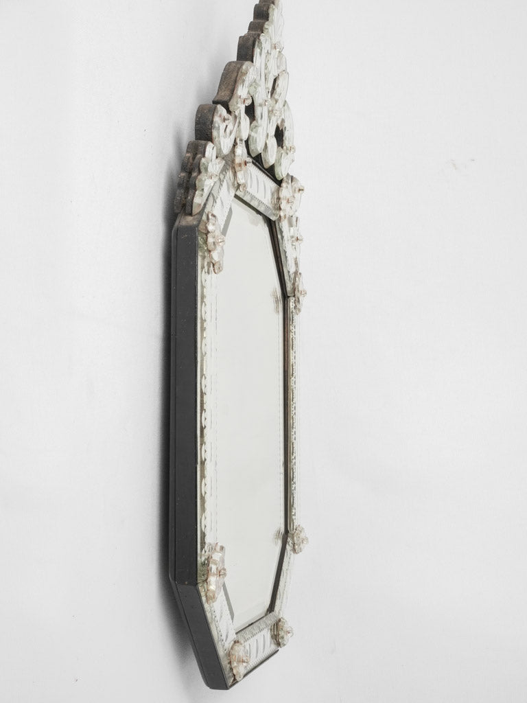 Late 19th century Venetian vanity mirror 26" x 15¾"