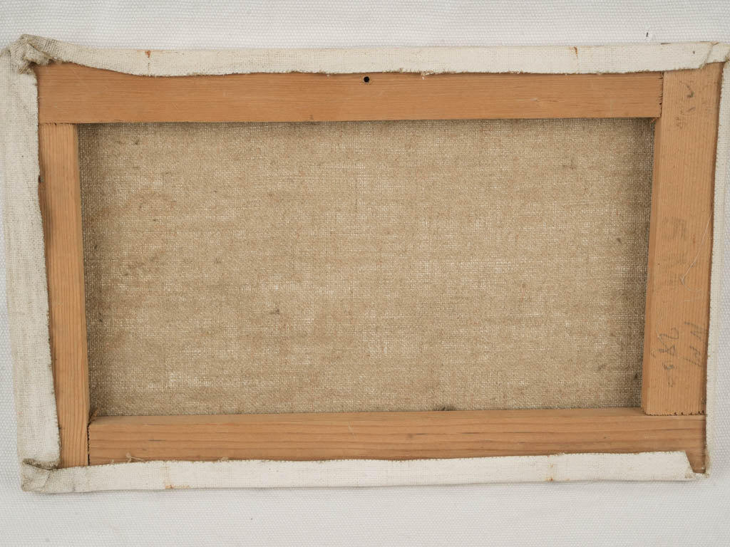 Introspective quiet-features seascape painting