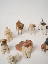 Retro style assorted pup ornaments