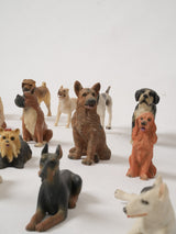 Quaint mix breed dog figures